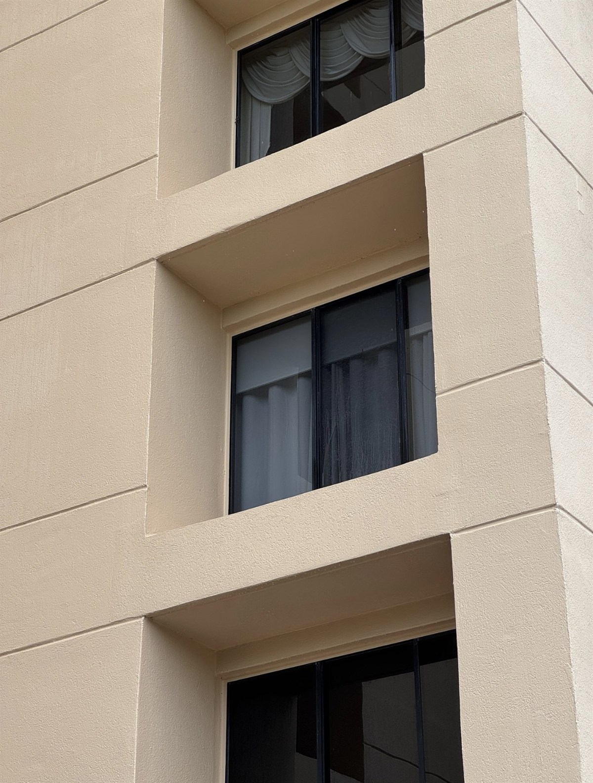 Building facade after cleaning
