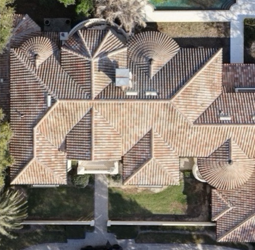 Roof after drone soft-wash