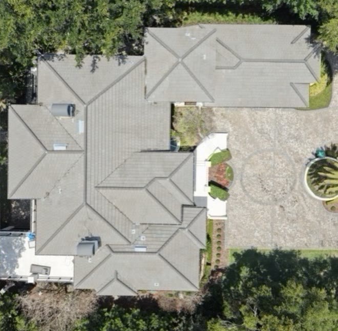 Estate tile roof · Winter Park — after cleaning