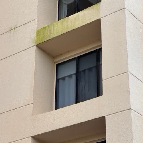 High-rise facade · Florida — before cleaning