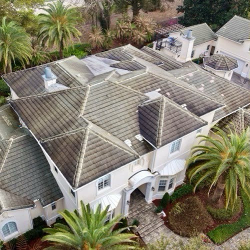 Luxury tile roof · Florida — before cleaning