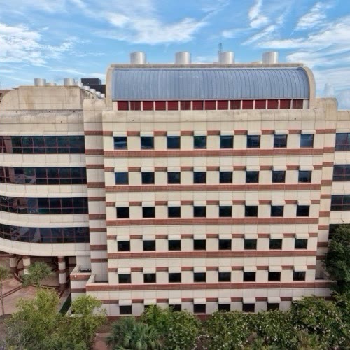 University facade · Gainesville — after cleaning